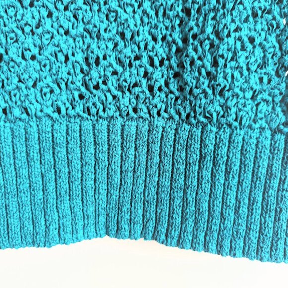 J.Crew Cropped V-Neck Sweater-Tank in Textured Pointelle, Retro Jade Green - Picture 6 of 13